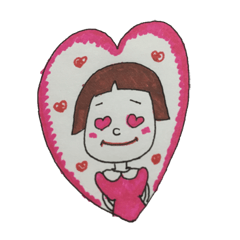 前髪ぱっつん女の子