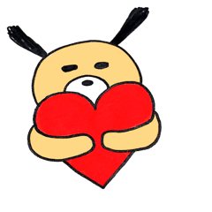 シュールな犬、ギン太のスタンプ！