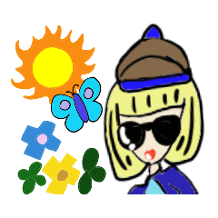 色々カラフル！スタンプ！