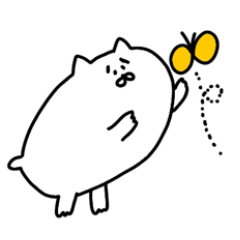 シニカルなネコ 使いやすいスタンプ