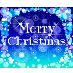 キラキラ動く！クリスマスカード1