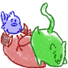 赤ベコとニャンコと鳥 第3弾