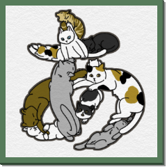 ねこ文字五十音【上巻】