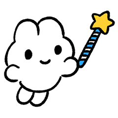 写真に貼りやすい！やさうさちゃんスタンプ