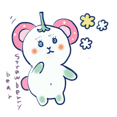 果物くまちゃん　   夏の日常スタンプ