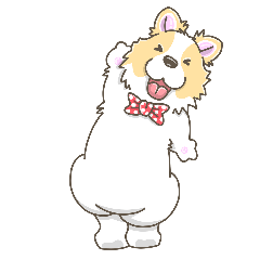 たちコギスタンプ爆裂室内犬編【コーギー】