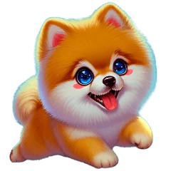 笑うポメの生活