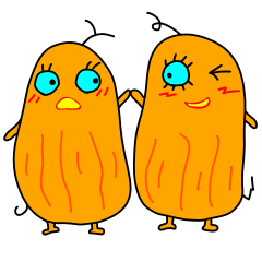 重ねて貼れるピーナッツさんたち