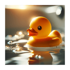 お風呂でひよこのおもちゃ