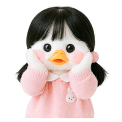 ピーチダック人形 V.2
