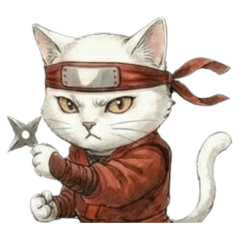 忍者☆白猫！文字無し