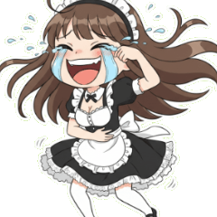 任務完了！満面の笑みで爆笑する完璧メイド