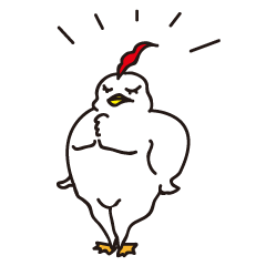 ガタイの良いにわとり