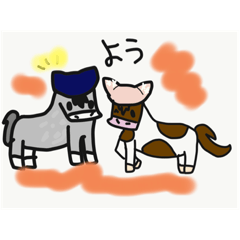 ポニーのしんじゅスタンプ