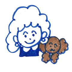 アフロママのご挨拶スタンプ