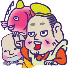 だるま商店 めでたや七福神スタンプ