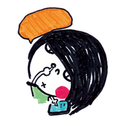 Being cute, blushing.  2