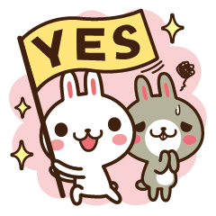 毎日・ポジうさぎ、ネガうさぎ