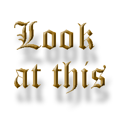 浮いたように見えるクラシカル英語でか文字