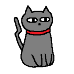 黒猫のステア君