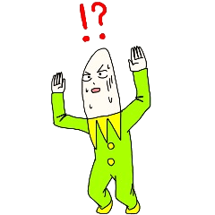 バナナおとこの楽しいスタンプ