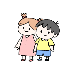 ボーイ＆ガールのスタンプ