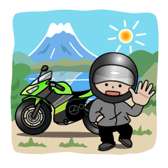 ニンジャくん　ライムグリーンバイク　No.1