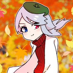 西念幽子さんスタンプ第6弾!「秋」