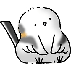 シマエナガかわいい！その3（背景付き）