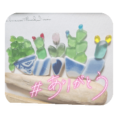 シーグラススタンプ