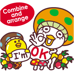 チャーミーの組み合わせスタンプ／英語版