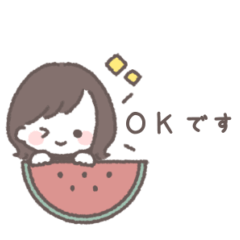 ゆるふわボブガール◎夏&梅雨のあいさつ#2