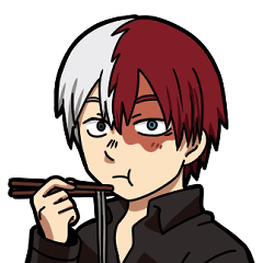 ヒロアカ　轟くんスタンプ