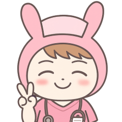 ゆるカワ★うさぎ看護師★毎日使える