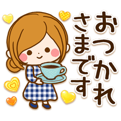 大人かわいい♡ぷっくりシール風スタンプ♥