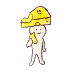 チーズの妖精スタンプ