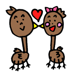 オーノ画伯の"お茶目な鳥たち"