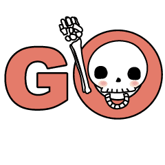 動くベイビースカルの英語で簡単フレーズ