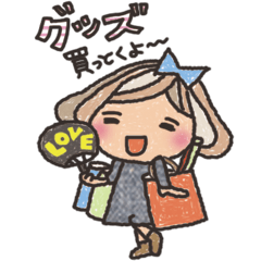 ドルヲタ女子用スタンプ