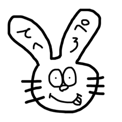 シマウマとうさぎのスタンプ