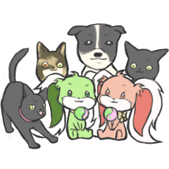 天空のうさぎスタンプ