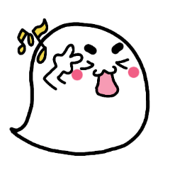 吹き出しみたいなオバケ