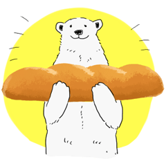 しろくま、ペンギン