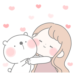 ゆるかわいい♡くすみカラーの女の子◯。