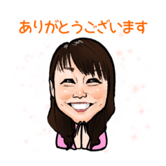 松田のほんわかにがおえスタンプ