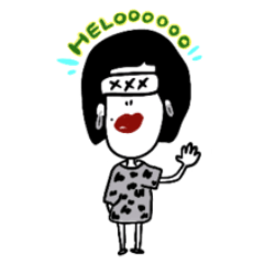 毎日使えるカラフルヘアーの女の子