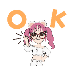 ふわふわツインテール女子