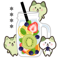 【カスタム】抹茶ねことスイーツ