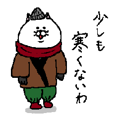 ねこ好きさんの為の秋冬スタンプ