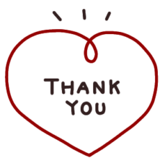 シンプル◎ハートのメッセージ #4